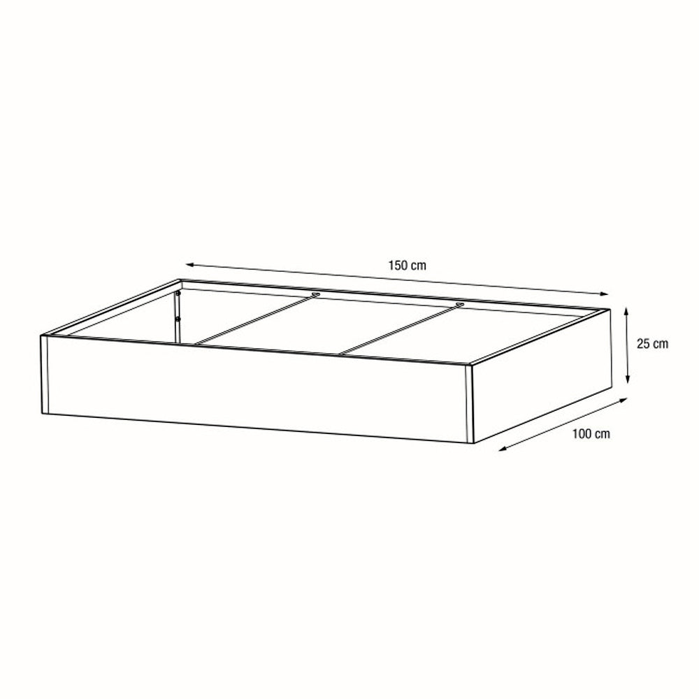 FIORIERA BASSA "PLANTER EDGE" IN METALLO 150X100X25CM ANTRACITE