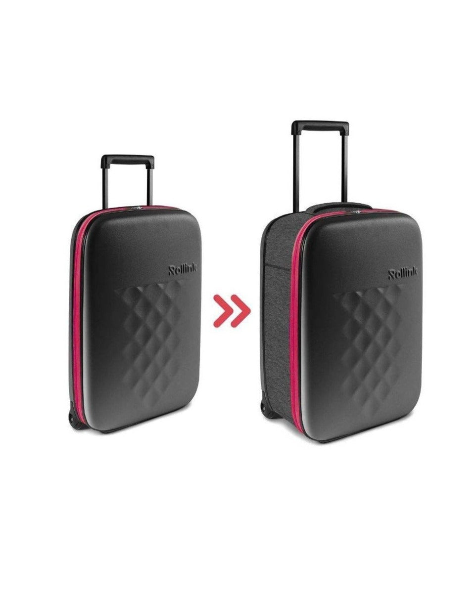 VALIGIA FLEX EARTH CARRY-ON TROLLEY RICHIUDIBILE 55X40X20CM PARADISE PINK