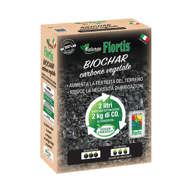 BIOCHAR CARBONE VEGETALE 2 LITRI