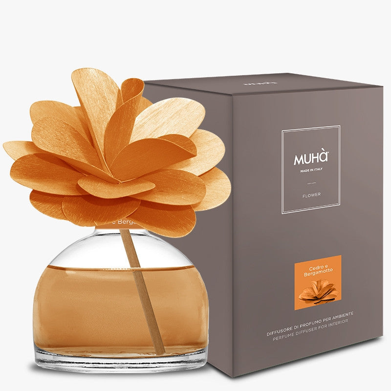PROFUMATORE D'AMBIENTE FLOWER DIFFUSER CEDRO E BERGAMOTTO 200ML