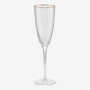 CALICE FLUTE IN VETRO "GOLDRIM" Ø7XH26CM