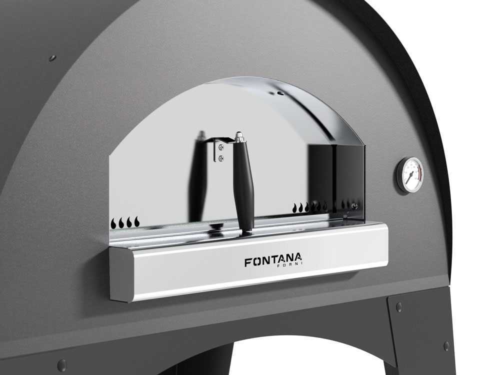 Forno a legna Capri 96x93x191 cm Antracite FONTANA FORNI