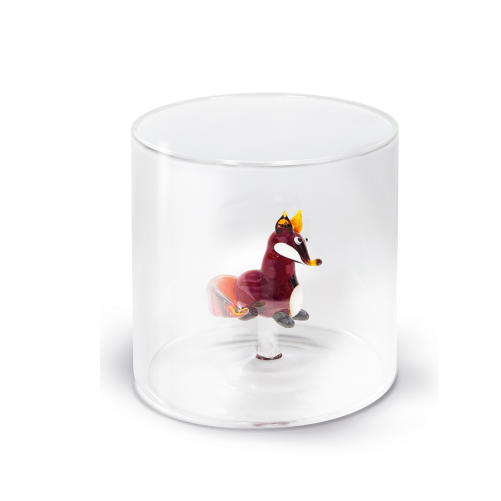 BICCHIERE DA ACQUA 250 ML VOLPE IN VETRO BOROSILICATO
