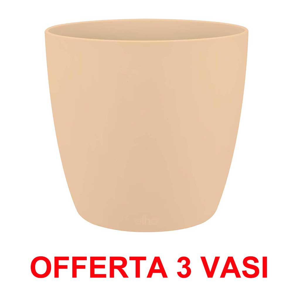OFFERTA 3 VASO BRUSSELS ROUND 14CM NUDE