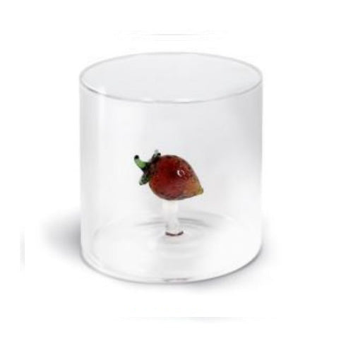 BICCHIERE IN VETRO BOROSILICATO FRAGOLA 250ML LINEA MONTEREY