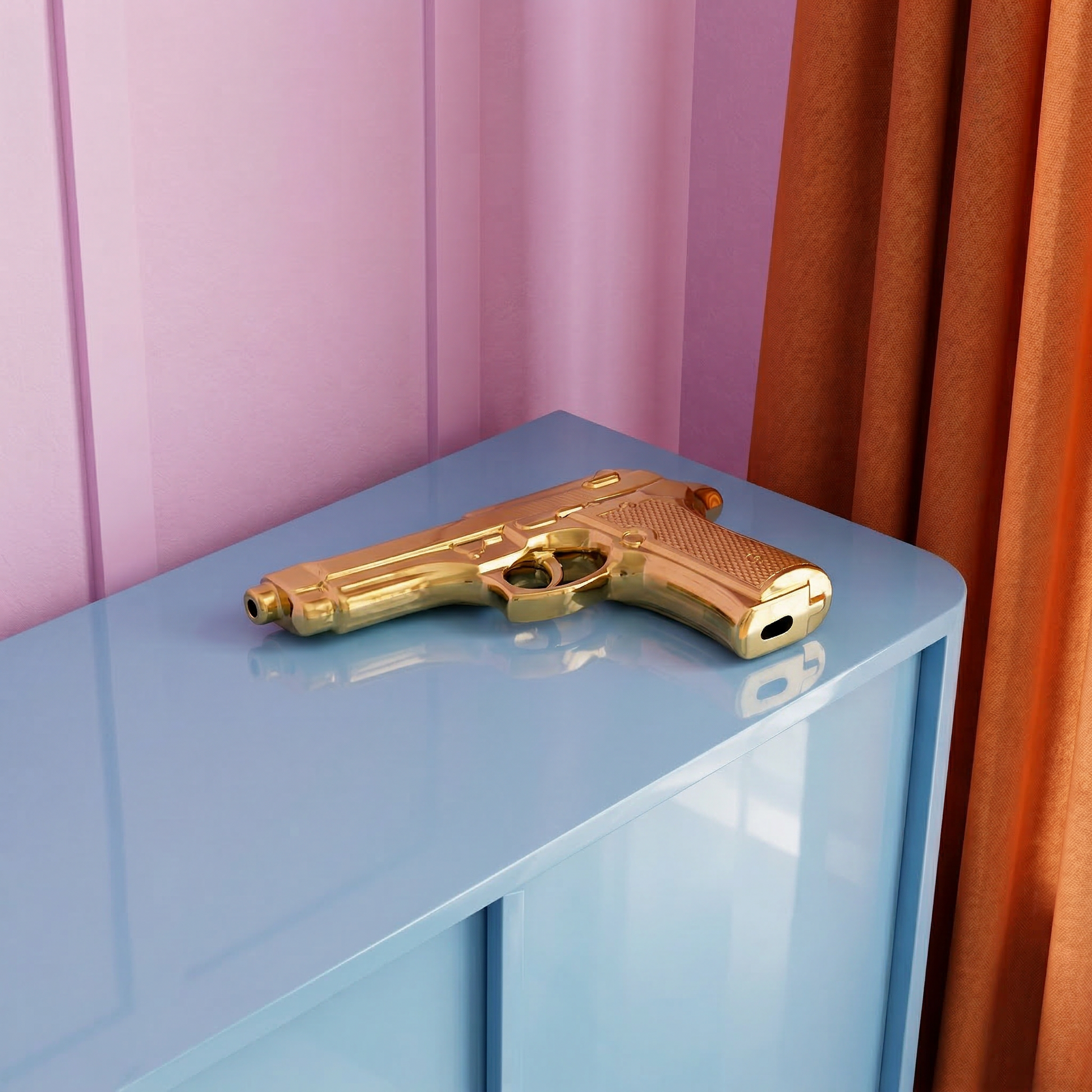 Pistola Decorativa Memoriabilia My Gun 22x14 h 3,5 cm Oro SELETTI