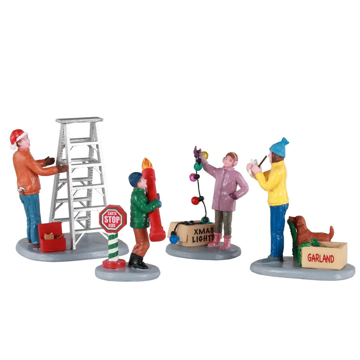 PREPARARSI A DECORARE - GETTING READY TO DECORATE, SET OF 4