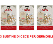 3 CONFEZIONI DI SEMI BIO DI CECE PER GERMOGLI 90GR