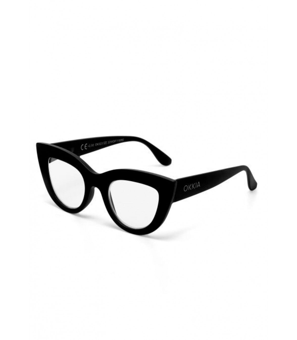 Occhiali da Lettura Modello Claudia +3.0 Nero OKKIA - immagine 3