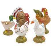 12 GALLINACEI 10CM IN RESINA (F-230)