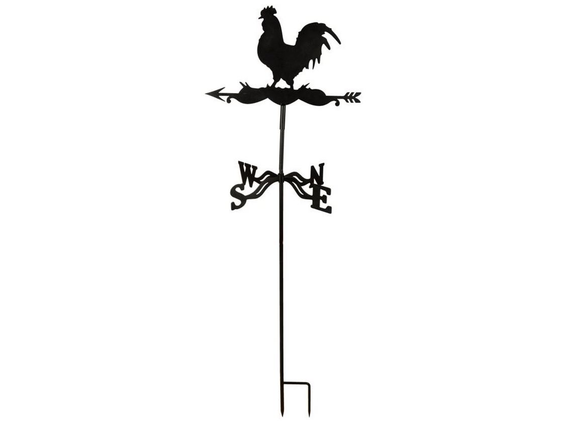 SEGNAVENTO GALLO IN METALLO 134CM
