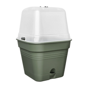 VASO DA COLTURA GREEN BASICS GROWPOT SQUARE ALLIN1 25CM LEAF GREEN