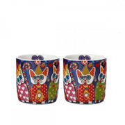 SET 2 TAZZINE CAFFE' ESPRESSINI 100ML LOVE HEARTS CUP CAKES