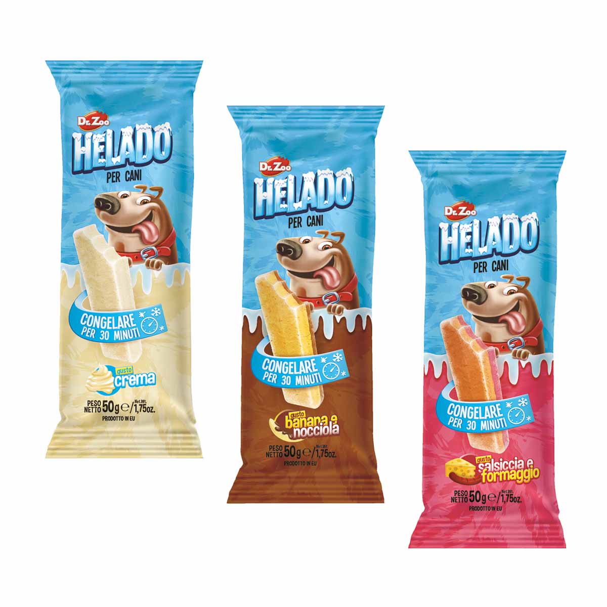 GELATO PER CANI HELADO GUSTO ASSORTITO 50GR