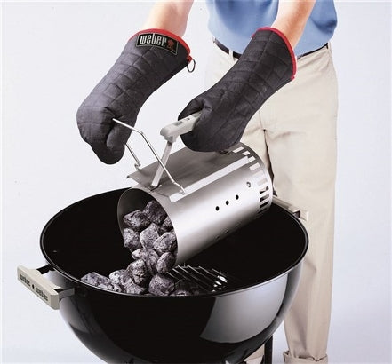 KIT CIMINIERA + 2 KG DI BRICCHETTI + 6 ACCENDIFUOCO WEBER
