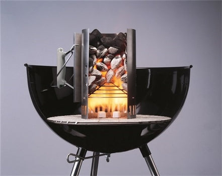 KIT CIMINIERA + 2 KG DI BRICCHETTI + 6 ACCENDIFUOCO WEBER