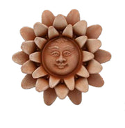 DECORAZIONE SOLE PETALI DALIA CM.15 IN TERRACOTTA