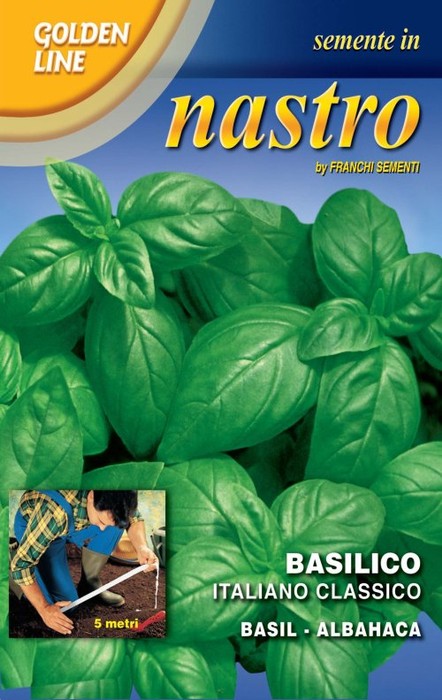 BUSTINA NASTRO SEMI DI BASILICO CLASSICO ITALIANO TIGULLIO