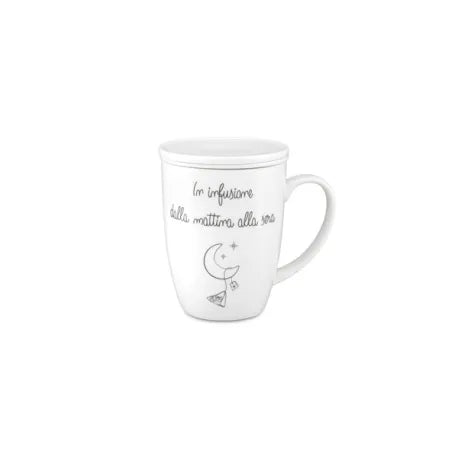 Tisaniera Gli Onesti 450ml Bianca La Porcellana Bianca