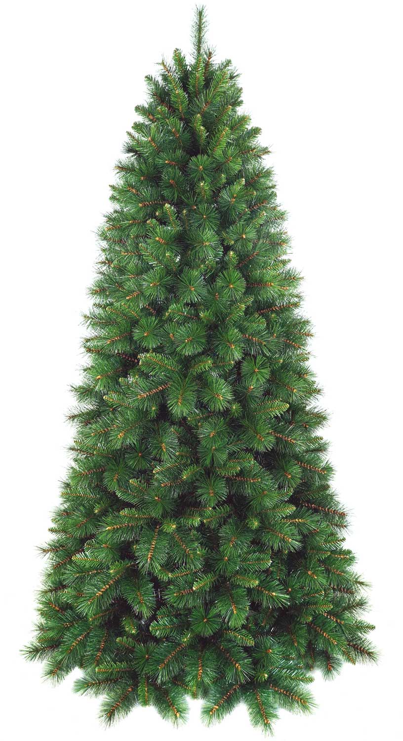 ALBERO DI NATALE 240CM GREEN PINE SLIM VERDE