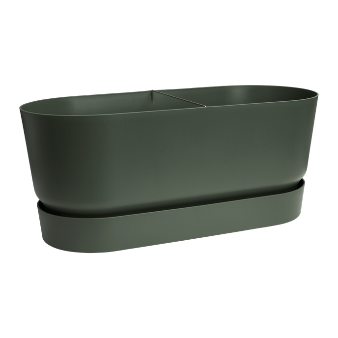 Fioriera con Ruote Greenville Terrace Trough 80cm Leaf Green Elho