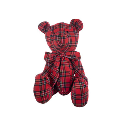 ORSETTO PELUCHE TARTAN ROSSO 50CM