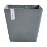 VASO QUADRATO ROTTERDAM GRIGIO 20X20XH17,5CM