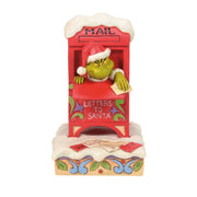 Statuetta Grinch Nella Cassetta Della Postale 15cm Rosso Jim Shore