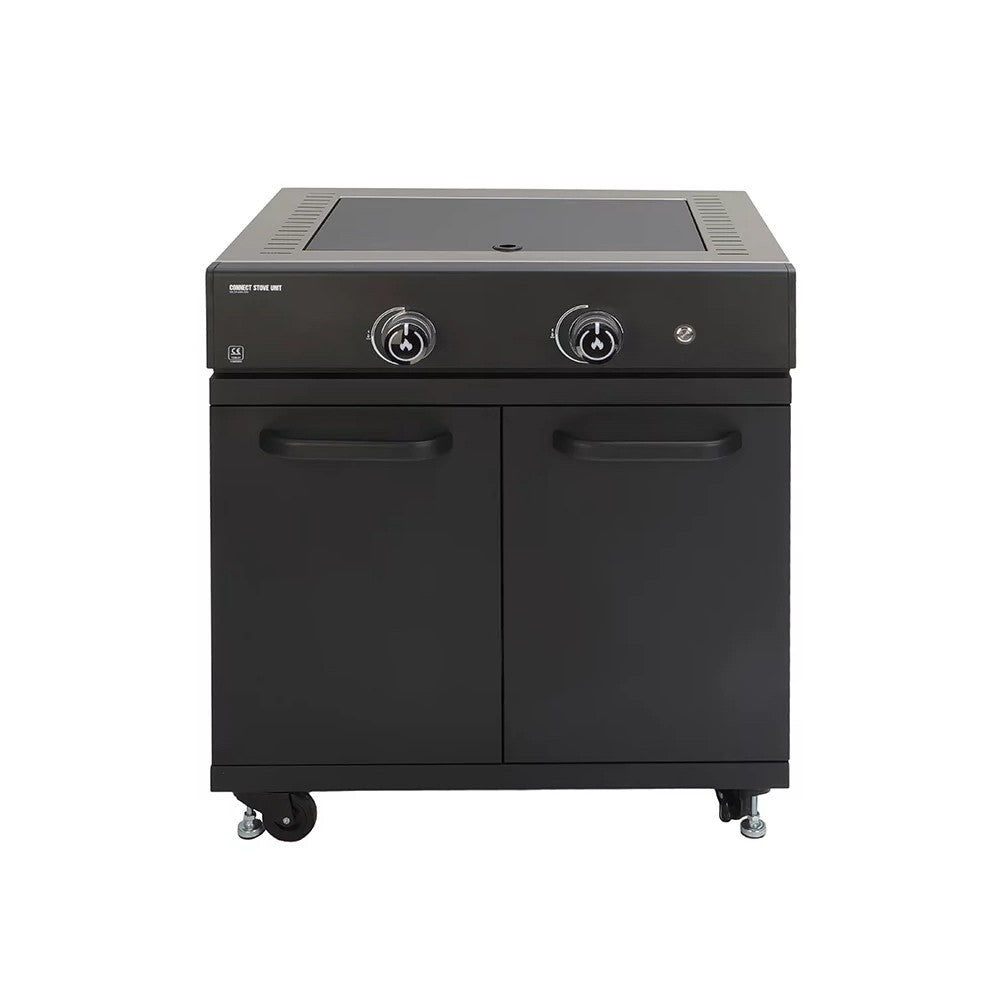 Modulo Piano Cottura Outdoor 2 Bruciatori 88.5x80x63.6 cm Nero GRLLR