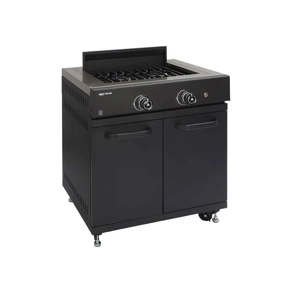 Modulo Piano Cottura Outdoor 2 Bruciatori 88.5x80x63.6 cm Nero GRLLR
