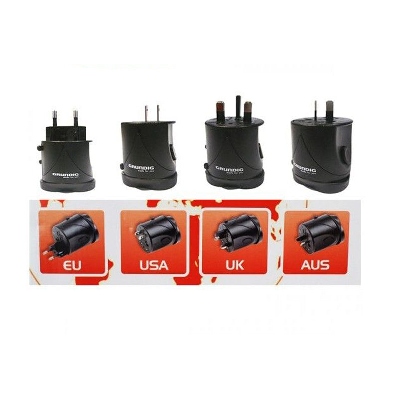 ADATTATORE UNIVERSALE 4IN1 DA VIAGGIO EU USA UK AUS