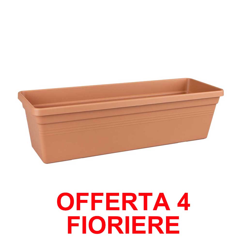 OFFERTA 4 FIORIERA GREEN BASICS TROUGH 50CM MILD TERRA