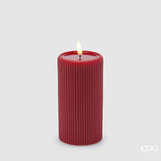CANDELA LED LOUNGE MOCCOLO, H15XØ4.5CM, COLORE ROSSO