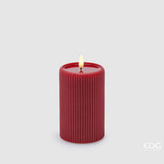 CANDELA LED LOUNGE MOCCOLO, H13XØ7.5CM, COLORE ROSSO