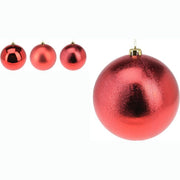 PALLINA DI NATALE ROSSA, 18CM, MODELLO ASSORTITO
