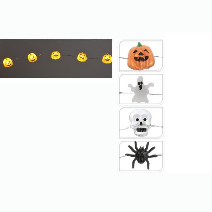 20 LUCINE A LED DI HALLOWEEN, MODELLO ASSORTITO