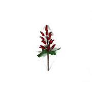 DECORAZIONE NATALIZIA, RAMO CON PEPERONCINI, H17CM