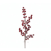 DECORAZIONE NATALIZIA, RAMETTO CON BACCHE ROSSE, H61CM