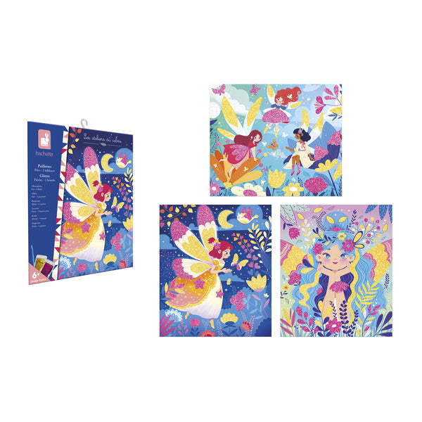 Kit créatif Fées à coller avec des paillettes