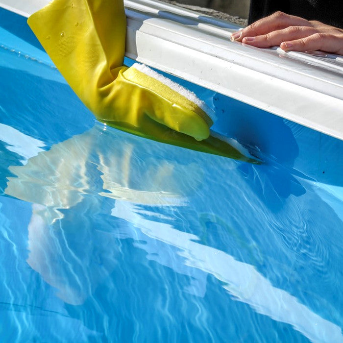 GUANTO CON SPUGNA PER PULIZIA PISCINA
