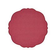 Tovaglietta Flowers Tonda Double Face - Rossa
