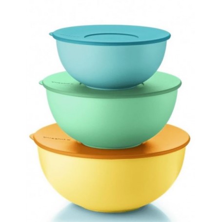 Set 3 Contenitori Grandi Multicolore Azzurro Verde Giallo GUZZINI
