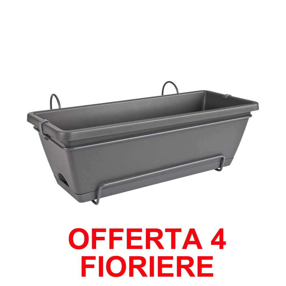 OFFERTA 4 FIORIERA BARCELONA ALLIN1 50CM ANTHRACITE