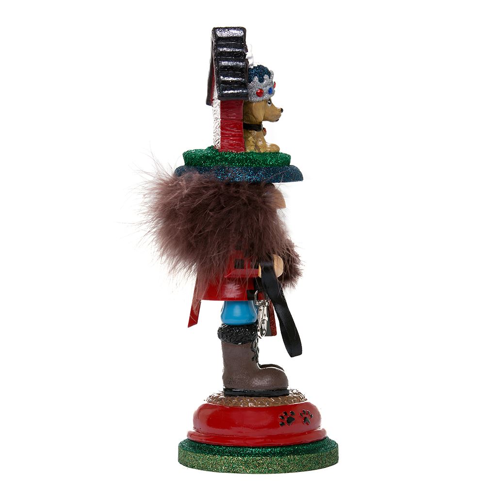 SCHIACCIANOCI HOLLYWOOD CON CANE 33 CM IN LEGNO
