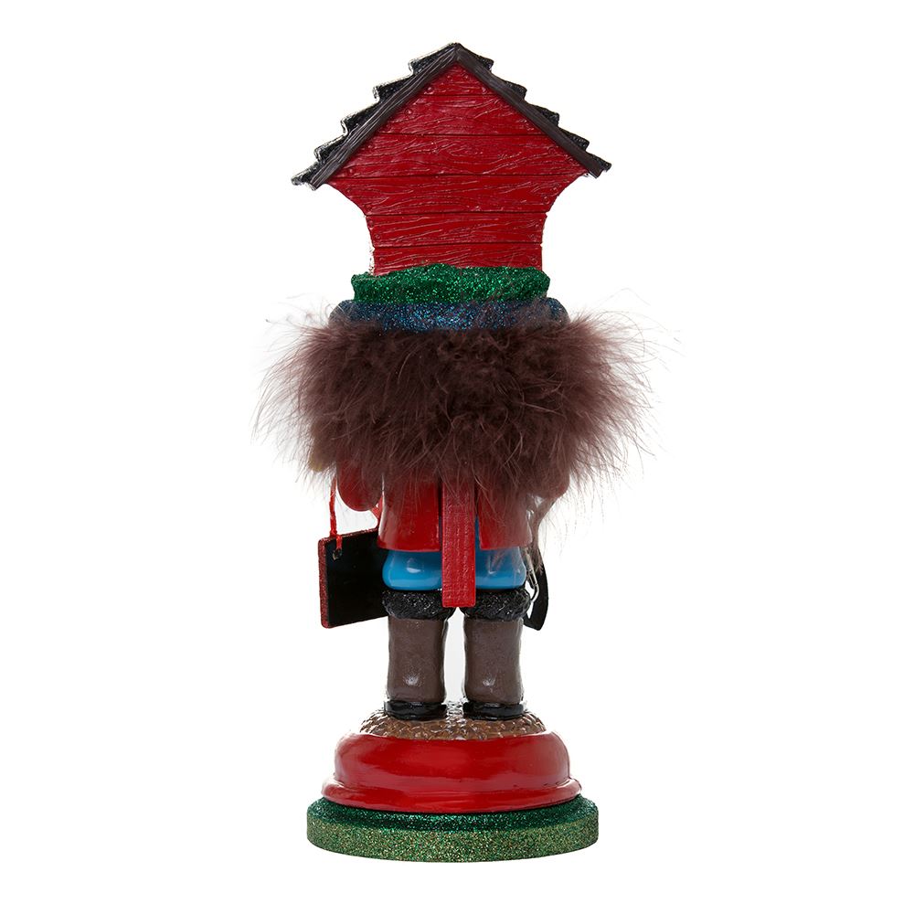 SCHIACCIANOCI HOLLYWOOD CON CANE 33 CM IN LEGNO