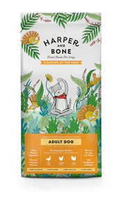CROCCHETTE PER CANI HARPER AND BONE ADULT DOG MD/LG FAVOURS OF THE FARM 12KG - ANATRA, POLLO E TACCHINO