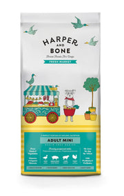 CROCCHETTE PER CANI HARPER AND BONE ADULT DOG MINI FRESH MARKET 10KG - ANATRA, MAIALE IBERICO, AGNELLO E TACCHINO