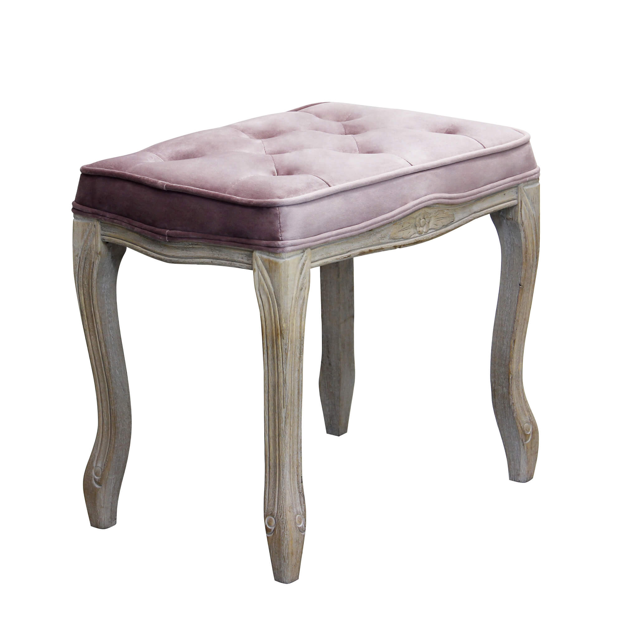 SGABELLO MARLY IN VELLUTO ROSA