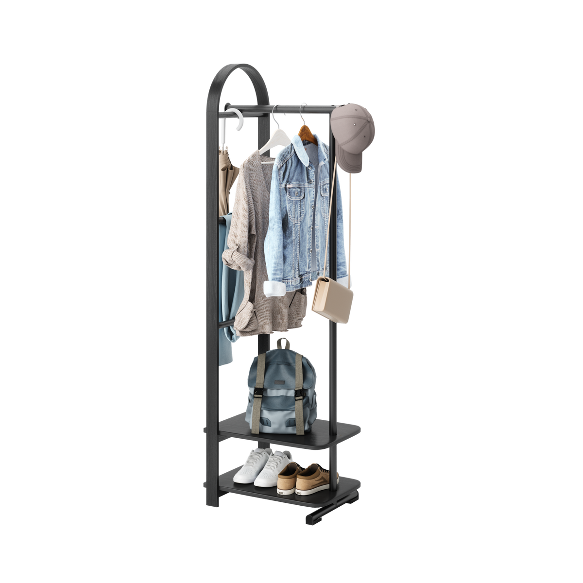 Appendiabiti Bellwood 39 x 44 x 168 cm Nero UMBRA