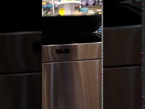 BIDONE SENSORE NO-TOUCH 80L CON DOPPIO CONTENITORE E PIEDINI BIANCO